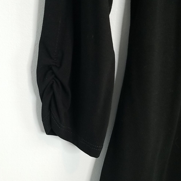 WHBM black  Beaded V-neck Blouse - Picture 5 of 10